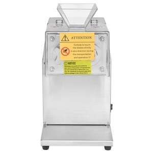 VEVOR Meat Cutter Machine, 850W Meat Slicer, 551 lb/h Commercial Meat Cutting Machine Stainless Steel, 5 mm Thickness, Detachable Blades, Silver - 1 of 4