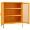 vidaXL Storage Cabinet Mustard Yellow Steel 31.5x13.8x40.0 in - Mustard Yellow - 4 of 4