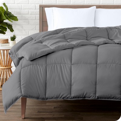 Goose Down Alternative Grey Oversized King Comforter Duvet Insert