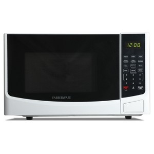 Farberware 0.9 Cu. Ft. 900W Microwave Oven, White - 1 of 4