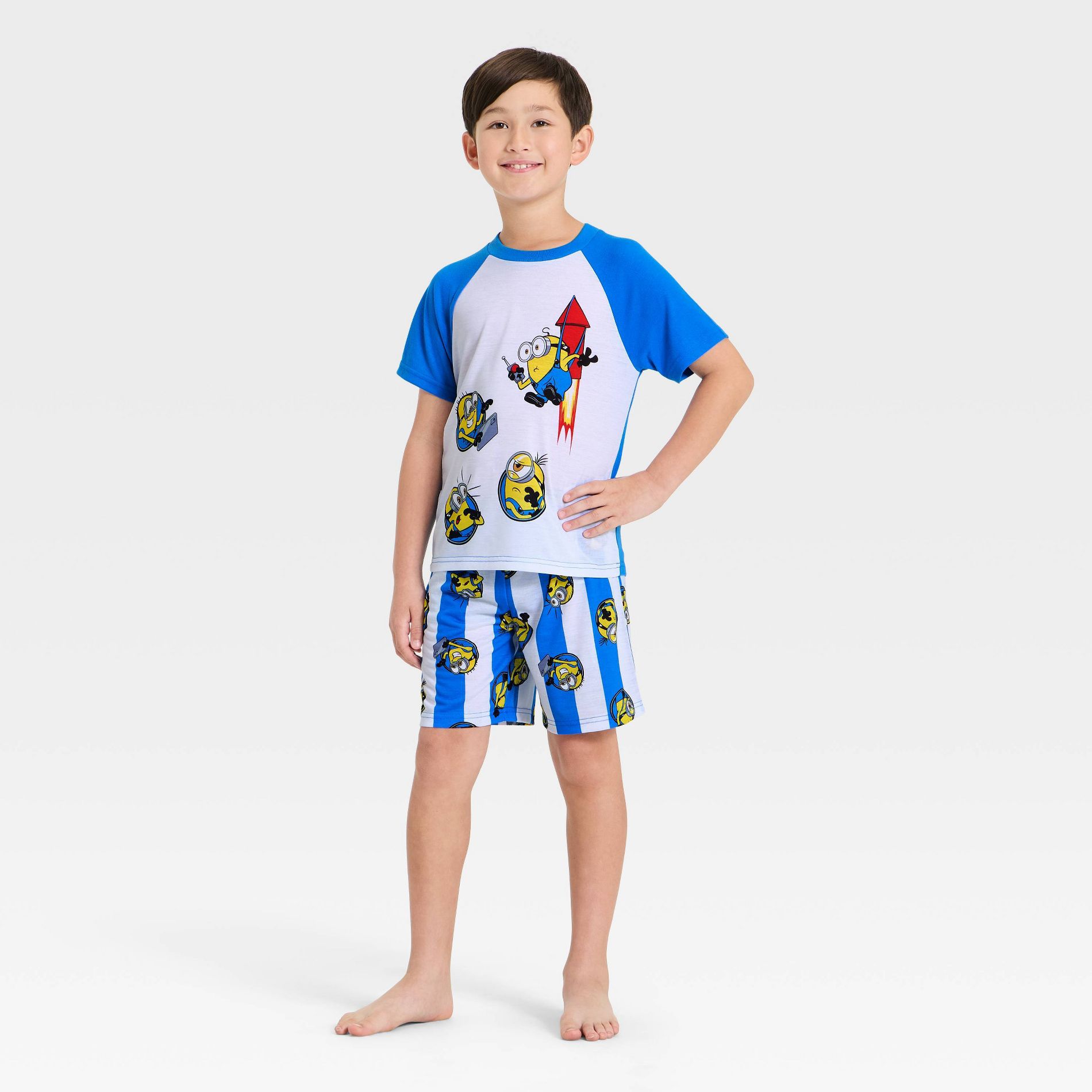 Boys' Minions 2pc T-Shirt and Pajama Set - Blue