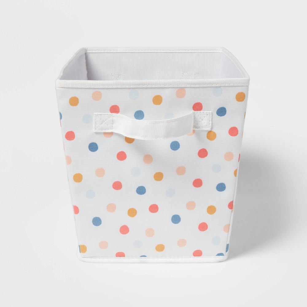 Large Polka Dot Kids' Fabric Bin - Pillowfort™