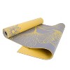 CAP Reversible Floral Yoga Mat with Carry Strap - Orange/Gray(5mm) - image 2 of 4