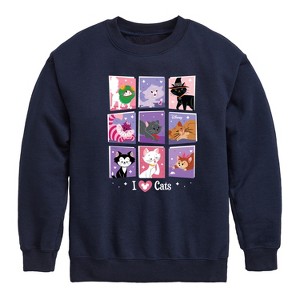 Boys' - Disney - Cats & Dogs Graphic Long Sleeve Fleece Sweatshirt - 1 of 4