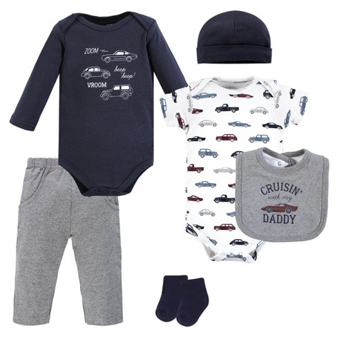 Hudson Baby Infant Boy Cotton Layette Set, Cars, 0-3 Months : Target