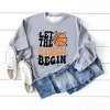 Simply Sage Market Women's Graphic Sweatshirt Game Madness Begin Basketball - 3 of 3