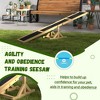 BABYYER Wooden Dog Agility Seesaw, Dog Backyard Run Game Toy Durable Outdoor Pet Activity Equipment for Exercise Training and Exercise - 2 of 4