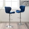 NicBex Dining Chairs Set of 2 Stool Upholstered Chair Airlift Adjustable Swivel Barstool with low-back style for Kitchen, Home Bar - 3 of 4
