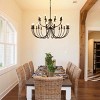 Baoure 52-Light Black Farmhouse Chandeliers, 71-in Vintage Candle Large Chandelier for Entryway Kitchen Island Foyer - 3 of 4