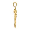 Black Bow Jewelry 14k Yellow Gold 3D Serpentine Dragon Pendant - 2 of 4