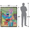 Sesame Street Furry Friends Forever Elmo Abby Cookie Monster Presents Blanket 50"x60" Woven Tapestry - 2 of 4