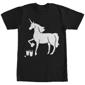 Men's Lost Gods Space Unicorn T-shirt - Black - Large : Target