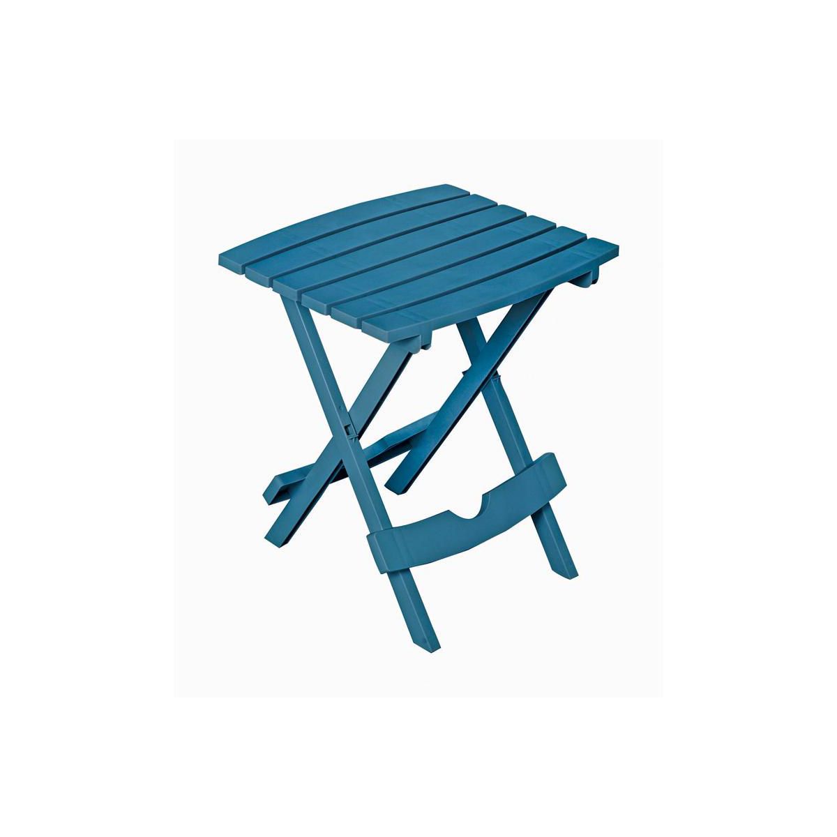 Adams Quik-Fold Rectangular Resin Folding Side Table