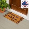 Evergreen Flag Funny Welcome Mat Coir Doormat | 28" x 16" Front Door Mat Outdoor Entrance | No Slip Door Rugs Entryway Indoor | If You Fall - 3 of 4
