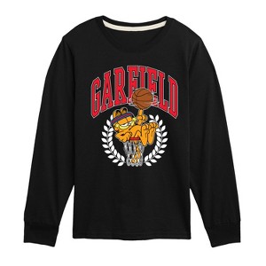 Boys' - Garfield - Basketball Long Sleeve Graphic T-Shirt - 1 of 4