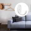 Unique Bargains Zinc Alloy Wall Mounted Rust Resistant Towel Coat Hook 8 Pcs - 3 of 3