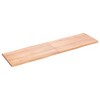 vidaXL Table Top Light Brown 70.9"x19.7"x(0.8"-1.6") Treated Solid Wood Live Edge - 4 of 4