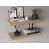 OUTSUPPLY 2 Pcs Floating Shelves, Wall Shelves for Bedroom, Bathroom, Living Room with Easy Installation - 3 of 4