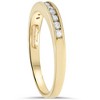 Pompeii3 1/4ct 14K Yellow Gold Diamond Wedding Guard Stack Ring - 2 of 4