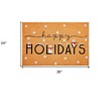 HomeRoots 24" X 36" Natural Black and White Coir Happy Holidays Outdoor Christmas Door Mat - 3 of 3