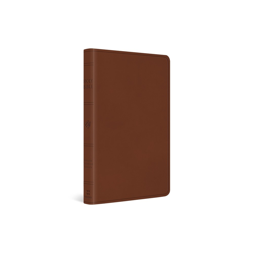 ESV Large Print Value Thinline Bible (Trutone, Camel) - by Esv Bibles (Leather Bound)