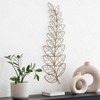 Brewster Eber Leaves Metal Wall Art: Iron Fern Sculpture, Copper Patina Finish, 33" Wide - 2 of 4