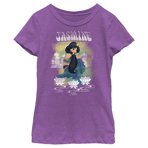 Girl's Aladdin Distressed Jasmine T-Shirt - image 1 of 4