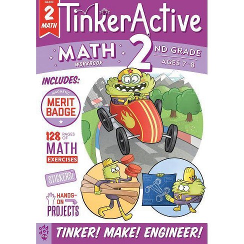 Second Grade Math Ages 7 8 Tinkeractive Workbooks By Enil Sidat Paperback - 