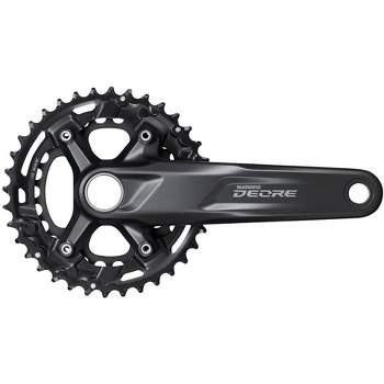 Shimano Deore FC-M5100-B2 Crankset - 170mm, 11-Speed, 36/26t, 96/64 BCD, Hollowtech II Spindle Interface, Black