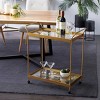 Contemporary Metal Bar Cart Gold - Olivia & May - 2 of 4
