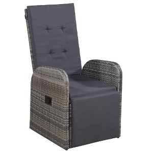 vidaXL Bistro Set Grey, Dark Grey - 1 of 4