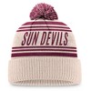 NCAA Arizona State Sun Devils Cuffed Pom Beanie: Lightweight Acrylic, Tagless Design - 3 of 4