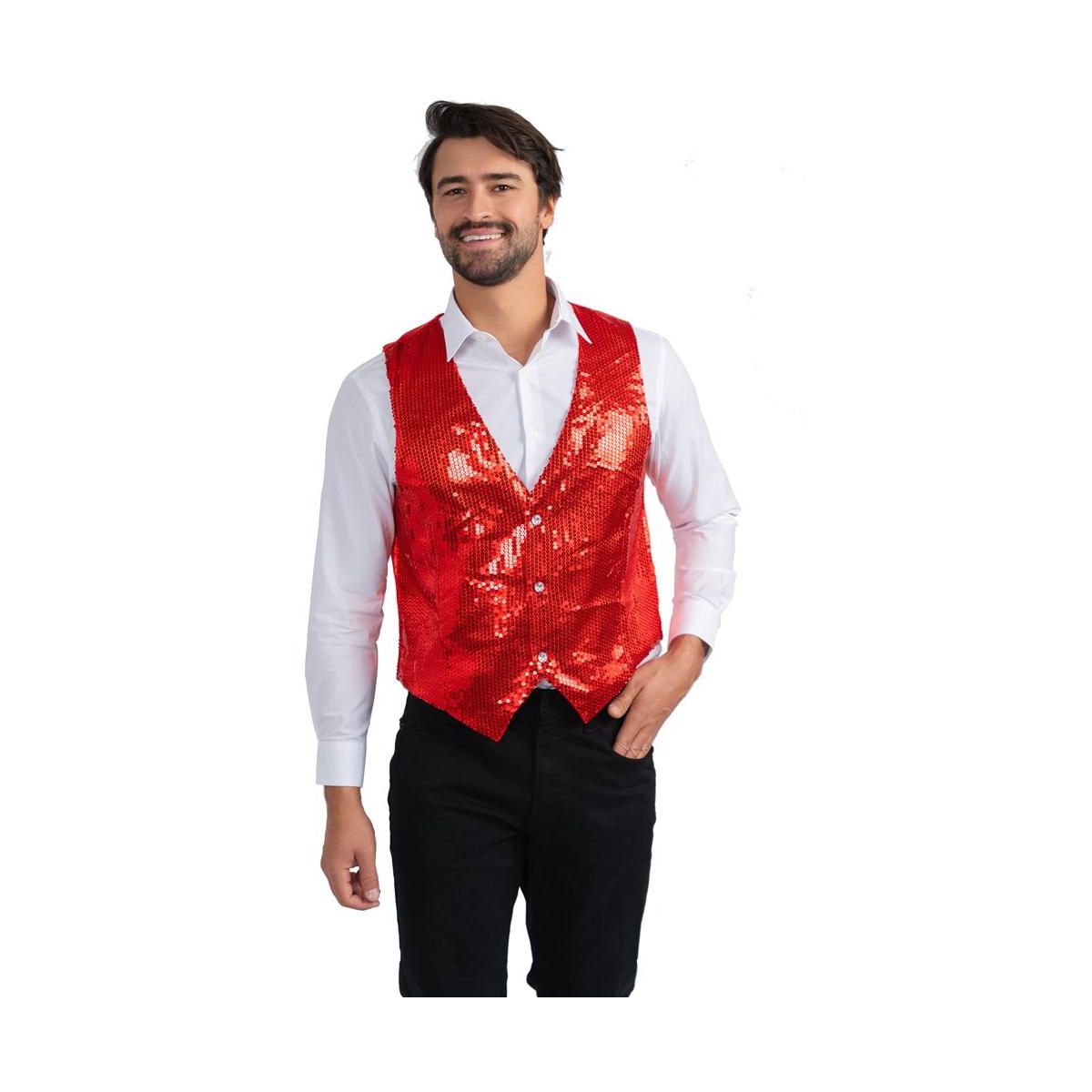 Dress Up America Sequin Vest -Shiny Dance Vest For Adults - thumbnail 5