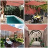 Yescom 12x12 Ft 97% UV Block Square Sun Shade Sail Canopy Outdoor Backyard Garden Pool Red - 2 of 4