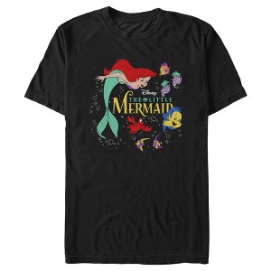 Men's The Little Mermaid Distressed Movie Logo T-Shirt - 1 of 4