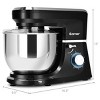 Costway Tilt-Head Stand Mixer 7.5 Qt 6 Speed 660W with Dough Hook, Whisk & Beater Black - 3 of 4