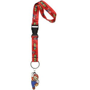 Nintendo Super Mario Bros. Mario Wrist Strap Lanyard for Keys and Wallets - 1 of 4