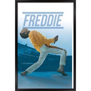 Trends International Queen - Freddie Mercury Live Framed Wall Poster Prints - 1 of 4