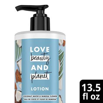 Love Beauty & Planet Coconut Water and Mimosa Flower Hand and Body Lotion Floral Coconut - 13.5 fl oz