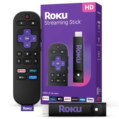 Roku Streaming Stick 2025 HD Roku Streaming Device with Voice Remote - Free and Live TV Access