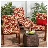 Kensington Garden 19"x21" Outdoor Seat and Back Combo Cushion - 3 of 4