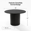 Dovelina Round Dining Table Modern Wood Kitchen Table for 4 People - 46" - 4 of 4