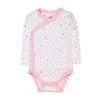Honest Baby 3-Pack Organic Cotton Long Sleeve Side-Snap Bodysuits - 3 of 4