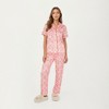 Anna-Kaci Lounge Women's 2-Piece Set Short Sleeve Button Front Pajama Set with Leopard Print and Soft Fabric for Relaxed Comfort - 3 of 4