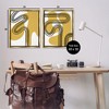 Stupell Industries Wavy Lines Over Shapes 2pc Floating Frame Art Set - 3 of 4