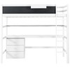 CAVINAS Twin Size Loft Bed Modern Wooden Bed Frame with Desk, 3 Drawers, Blackboard and Guardrail for Bedroom - 4 of 4