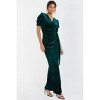 Quiz Women's Velvet Maxi Dress With Puff Sleeves - 3 of 4