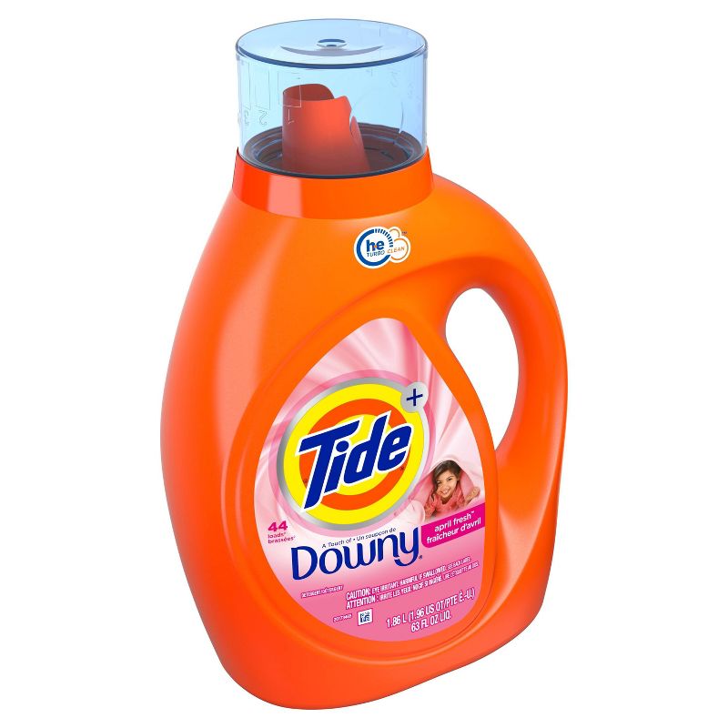 Tide Plus Downy High Efficiency Liquid Laundry Detergent - April Fresh, 3 of 10