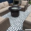 Hauteloom Zevi Blue Outdoor Rug - 2 of 4