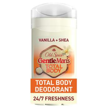 Old Spice Whole Body Deodorant for Men - Total Body Aluminum Free Deodorant - Vanilla & Shea - 3oz
